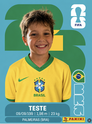 Figurinha pronta de adulto