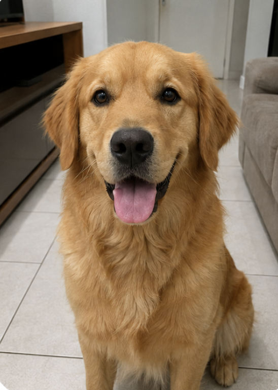 Foto simples de pet